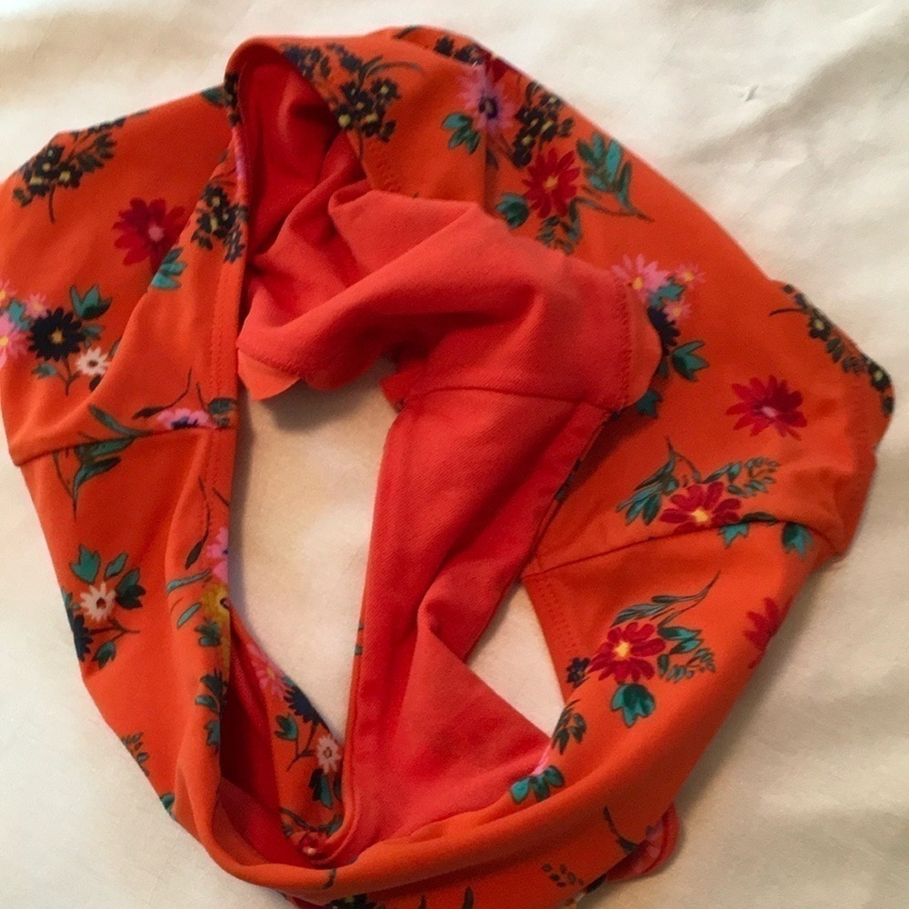 Xhilaration Orange Print Bikini Bottoms Medium - Picture 4 of 5